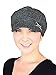 Womens Tweed Newsboy Chemo Winter Hat with Rhinestone Buckle Brim, Lined, Stretch Band