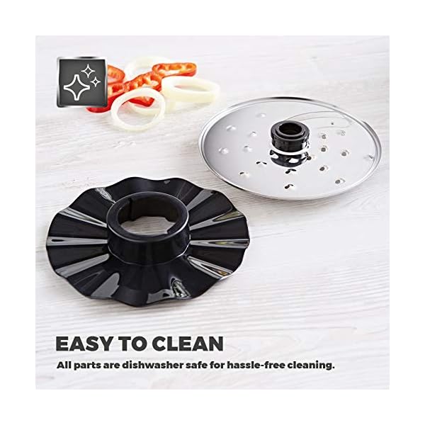 Tower-T18007BLK-Food-Processor-and-Blender-with-2L-Mixing-Bowl-18L-Jug-2-Speed-Settings-and-Pulse-Function-750W-Black-Plastic Tower T18007BLK Food Processor and Blender with 2L Mixing Bowl, 1.8L Jug, 2 Speed Settings and Pulse Function, 750W…