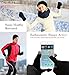 Bluetooth Knit Hat Headphones, Winter Beanie Slouchy Skullies Cap and Touchscreen Gloves Mitts for Men & Women, Wireless Stereo Heatsets Speaker Microphone and Volume Control (Black Hat +Black Gloves)