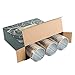 60Pack Gold Plastic Cups -9 oz Disposable Clear Plastic Cups With Gold Rim-Hard Party/Wedding Plastic Tumblers -WDF (Gold Cups)