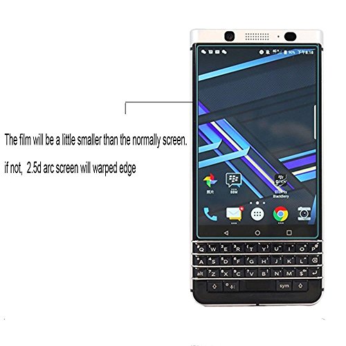 Blackberry Keyone Screen Protector, Lamshaw 9H Tempered Glass Screen Protector for Blackberry Keyone (2 Pack)