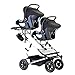 Mountain Buggy Duet 2016 Double Stroller, Black