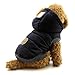 SELMAI Fleece Dog Hoodie Winter Coat for Small Boy Dog Cat Puppy Cotton Hooded Jacket Chihuahua Clothes Blue S