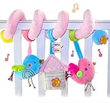 SKK Baby Plush Spiral Activity Toy Crib Stroller Car Seat Travel Toy Bird