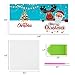 CIEOVO 8 Packs 5D DIY Diamond Painting Greeting Holiday Card Diamond Drawing Round Drill Greeting Thank You Cards Include Santa Claus, snowman, Christmas Sock Cards, 8 PCS Envelopes (H-Color)