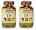 Nature Made Adult Gummies Vitamin D3, Value Size, 150 Count, Strawberry, Peach & Mango (Pack of 2)