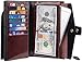 Travelambo Womens RFID Blocking Large Capacity Luxury Waxed Genuine Leather Clutch Wallet Multi Card Organizer (coffee)