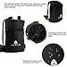 Premium Quality Two Zippered Pockets Chalk Bag for Rock Climbing, Weightlifting, Bouldering & Gymnastics with Adjustable Belt & Carabiner