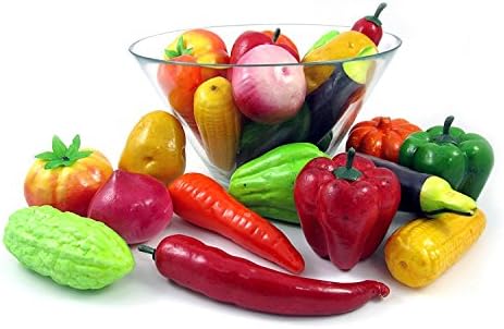 hyperboles Set of 12 Realistic Artificial Foam Decor Vegetables Decorative Food Set