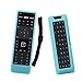 SIKAI Remote Case for Vizio XRT500 Smart TV Remote [Eco-Friendly] Case for VIZIO Smart LCD LED TV Remote Control [Shock Proof] Silicone Cover for Vizio XRT500 Remote with Lanyard (Luminous Blue)