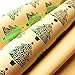 Premium Christmas Holiday Wrapping Paper Rolls - Pack of 4 Rolls 65SQFT Hot Stamp Christmas Ornaments and Tress on Kraft Metallized Snowflake and Trees