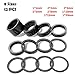 Farbetter 12 Pieces Bike Carbon Fiber Headset Spacer Bicycle Stem Spacer Kit 1-1/8 Inch 20/15/10/8/5/3/2/1mm, 8 Sizesthumb 3