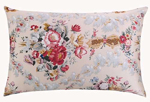 Silk pillowcase for hair and skin with hidden zipper ch…