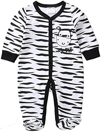 Near Cutest Baby Romper Long Sleeve Cotton Infant Jumpsuit (12M, Black)