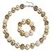VCMART Girls Chunky Bubblegum Beaded Necklace & Bracelet Set,15.7