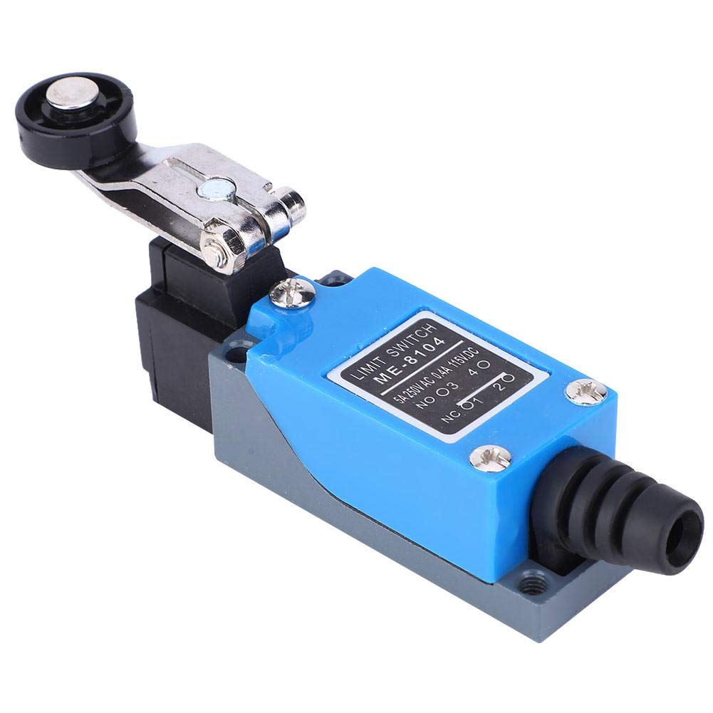 ME-8104 Limit Switch, 250V AC 115V DC Adjustable Roller Lever Micro Switch 50~60Hz 12 x 4 x 2.7cm