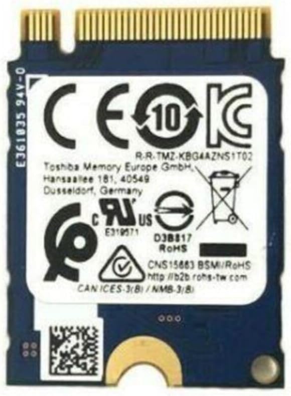 KIOXIA 128GB M.2 2230 PCIe NVMe SSD KB40ZMT128G Gen 3 x4 OEM