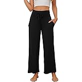 HEARTNICE Womens Pajama Pants Soft Lightweight Long Casual Pajama Lounge Pants High Waisted Drawstring Sleepwear
