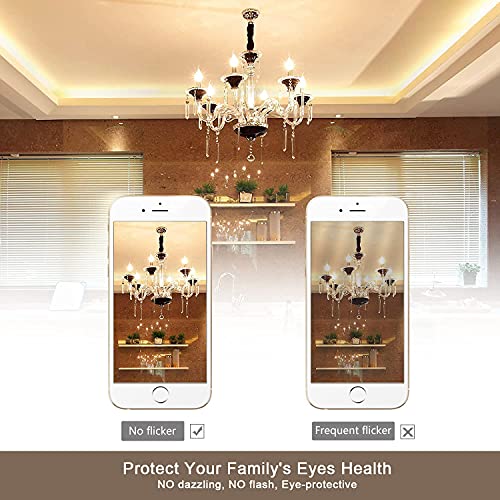 BORT C35/CA11 Chandelier led Light Bulbs, Dimmable 4W Equivalent to 40W LED Candelabra Bulbs