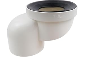 Savagrow Full Flush Offset Toilet Flange Shift 7.5cm, Toilet Flange Offset Hose Connector Toilet Change Place Extension for Drain Pipe Connection