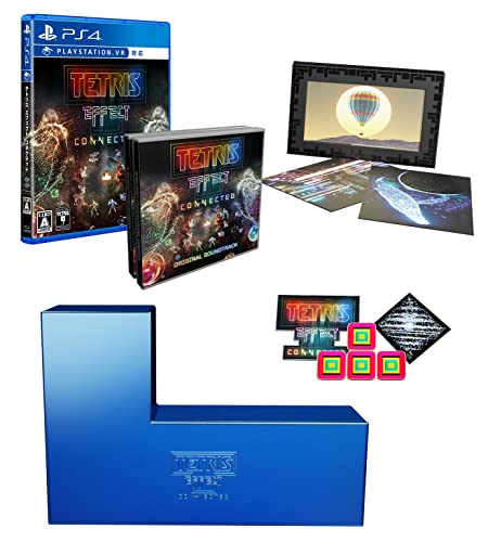 テトリス(R) エフェクト・コネクテッド コレクターズエディション -PS4 【Amazon.co.jp限定】デジタル壁紙セット ※有効期限切れのため入手不可・使用不可 & 【特典】テトリミノブロック型豪華BOX、サントラCD&デジタル版ダウンロードコード、エナメルピンバッジ(3種セット)、ポストカード32枚セット(フレーム型BOX入) 同梱