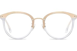 Retro Round Blue Light Blocking Glasses Womens Computer Glasses Reduce Eye Strain Anti Migraine Eyeglasses Frame