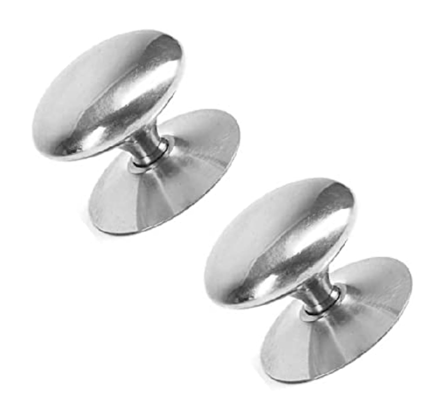 TERF® 35mm Traditional Polished Chrome Cabinet Door Knobs 35mm Chest Drawer Cupboard Kitchen Wardrobe Door Pull Handle Knobs with Fixing Screw for Home Office and Multi Use - Pack of 2 — image 1