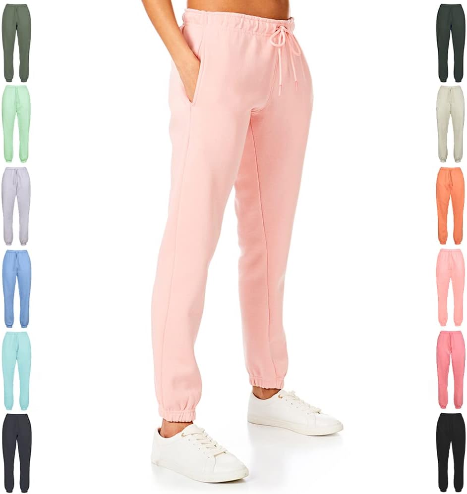 Light & Shade Rose Fleece Joggers XS Drawstring Waist Tapered Bottoms