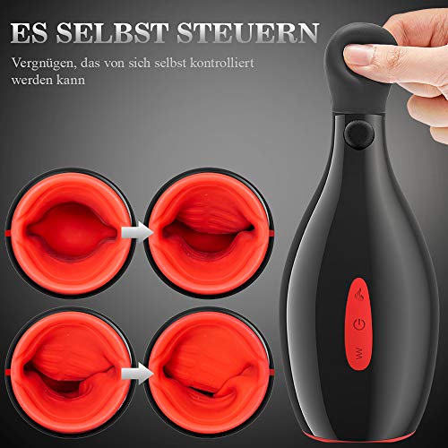 Elektrische Masturbator Cup zum Penisdrücken mit enger Airbag und Heizungsfunktion Masturbatoren für männer mit 13 Vibrationsmodis Sexspielzeug für Männer Aivrobta