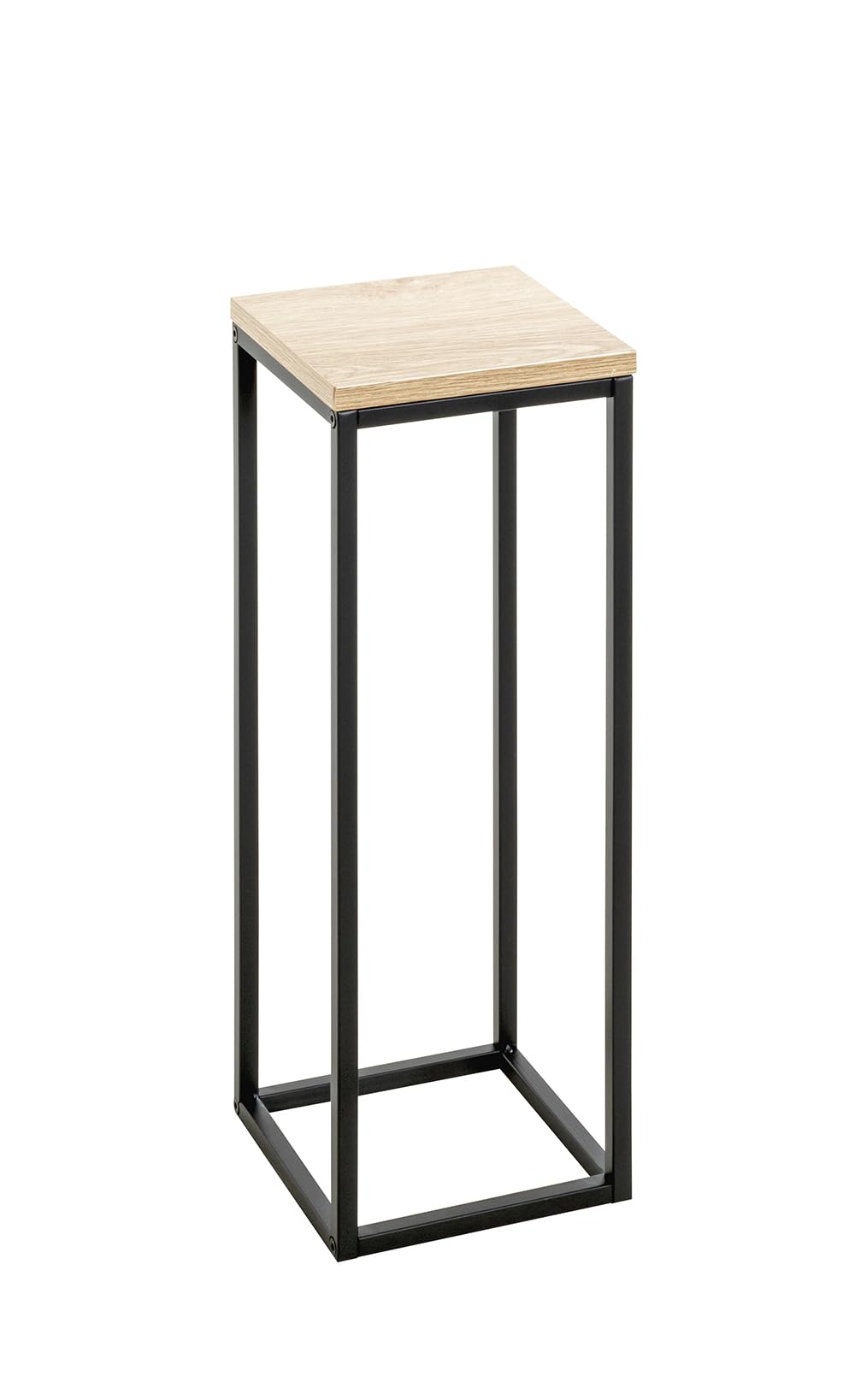 HAKU Flower Column Oak, Black, Mdf, Metal - Dim.: W 19 cm X H 54 cm X D 19 cm, Style: Modern