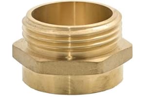 FAST FIRE PARTS Dixon Valve FM1515F Equiv. Adapter, Brass, 1.5" Female NPT, 1.5" Male NH/NST, Hex, Fast