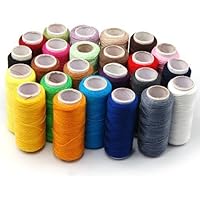 ZXUY 24 Assorted Spools Polyester Sewing Thread Full Size