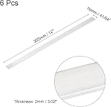 Sourcing Map 6 Pcs Aluminum Flat Bar 2mm x 16mm x 305mm 6061 view 2