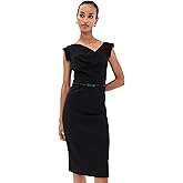Black Halo Women's Jackie O Belted Dress