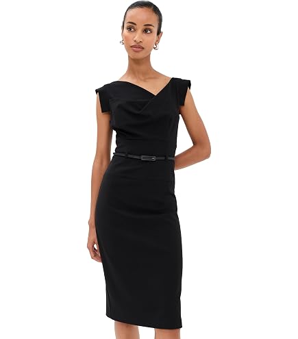 Black Halo Women's Marissa Sheath Dress, Black, 0 : Clothing, Shoes & Jewelry