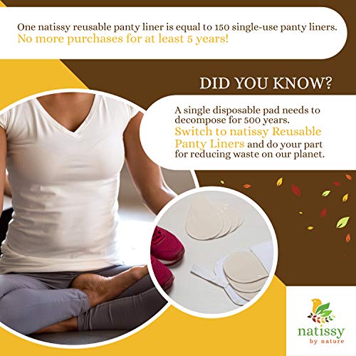 Waschbare Slipeinlagen bio Baumwolle TANGA (Single S), dünn STRING Stoff Slipeinlagen wiederverwendbar MADE IN EU; Slipeinlagen Waschbar ohne Plastik; Stoffslipeinlagen Ausfluss; NICHT bei Periode