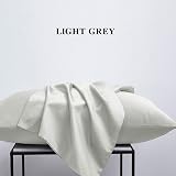 NTBAY 2 Pack 100% Brushed Microfiber Pillowcases 50x90 cm Light Grey view 4