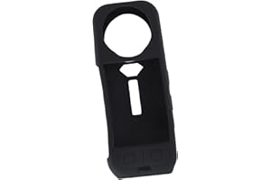 LICAEVEY Black Silicone Sleeve Case for Insta 360 X5, Soft Protective Case with Lens Cover, Battery Side Open, All Round Prot