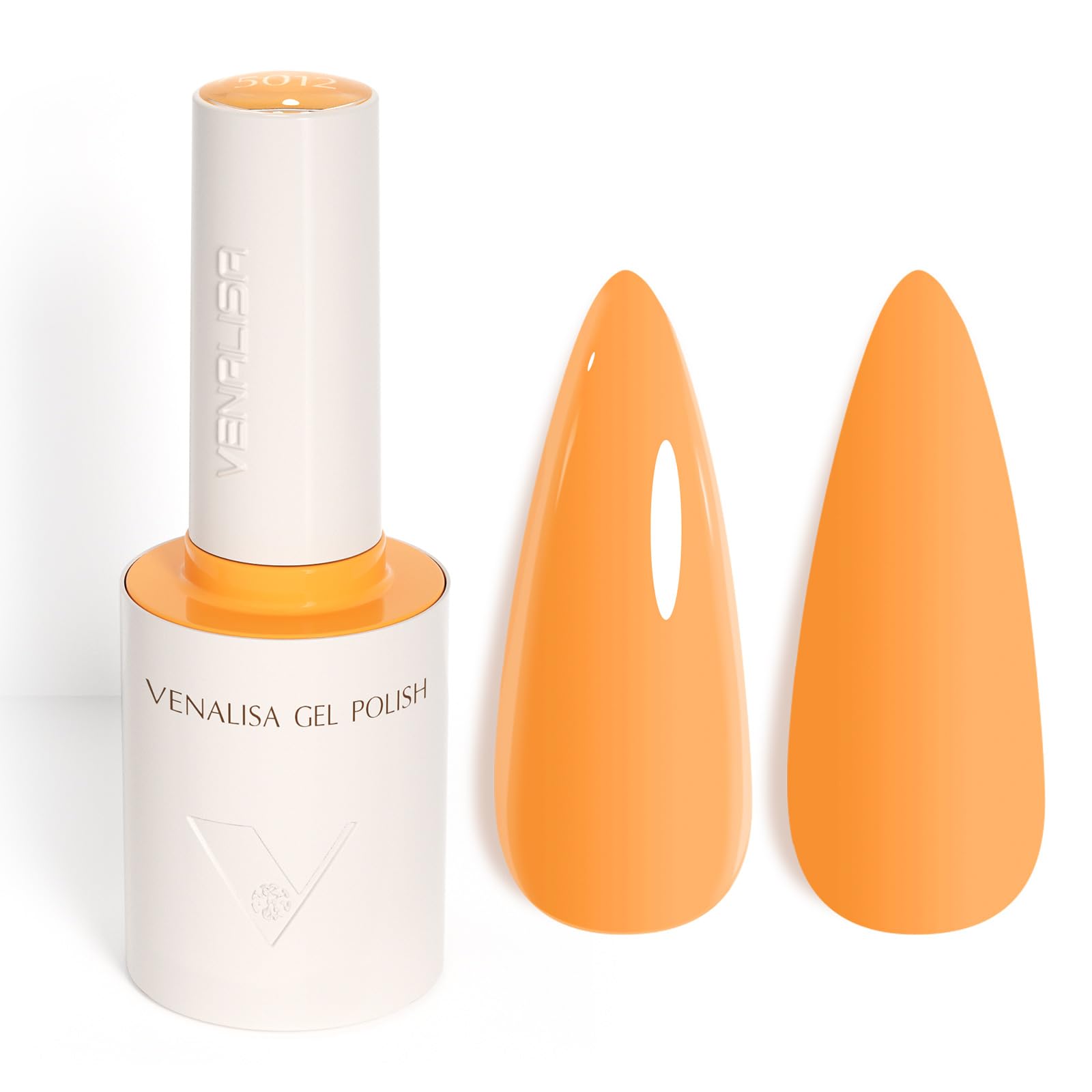 Photo 1 of VENALISA Orange Gel Nail Polish, 1 Pcs Bright Orange Gel Polish Color High Gloss Soak Off U V Nail Manicure Salon and DIY at Home Gifts for Women