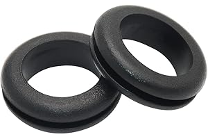 LAR-ME 1 Inch Rubber Grommets, 3/4” ID, 20PCS Rubber Grommets for Wiring, Rubber Hole Grommet for Wires, Cables, Plugs, Autom