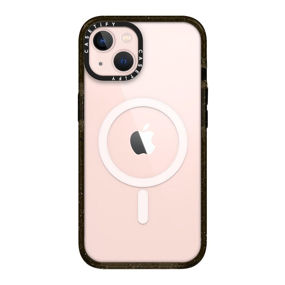 CASETiFY Impact iPhone 13 Case [4X Military Grade Drop Tested / 8.2ft Drop Protection/Compatible with Magsafe] - Clear Black — image 1