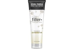 John Frieda ULTRAfiller+ Thickening Conditioner, Strengthening Conditioner for Damaged or Thin Hair, Infused with Biotin and Hyaluronic Acid to Strengthen Hair for Thicker Fuller Results, 8.3 Oz