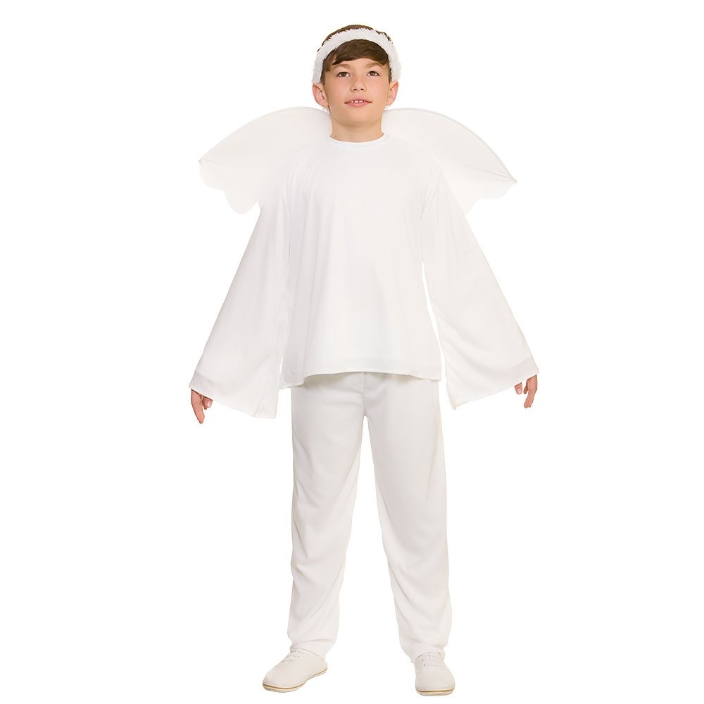 Wicked Costumes Kids Christmas Angel Nativity Fancy Dress Costume - Large (8-10)