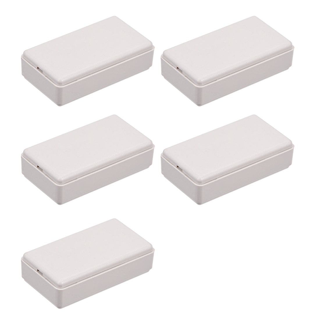 sourcingmap 5Pcs 48 x 27 x 14mm Electronic Plastic DIY Junction Box Enclosure Case Gray