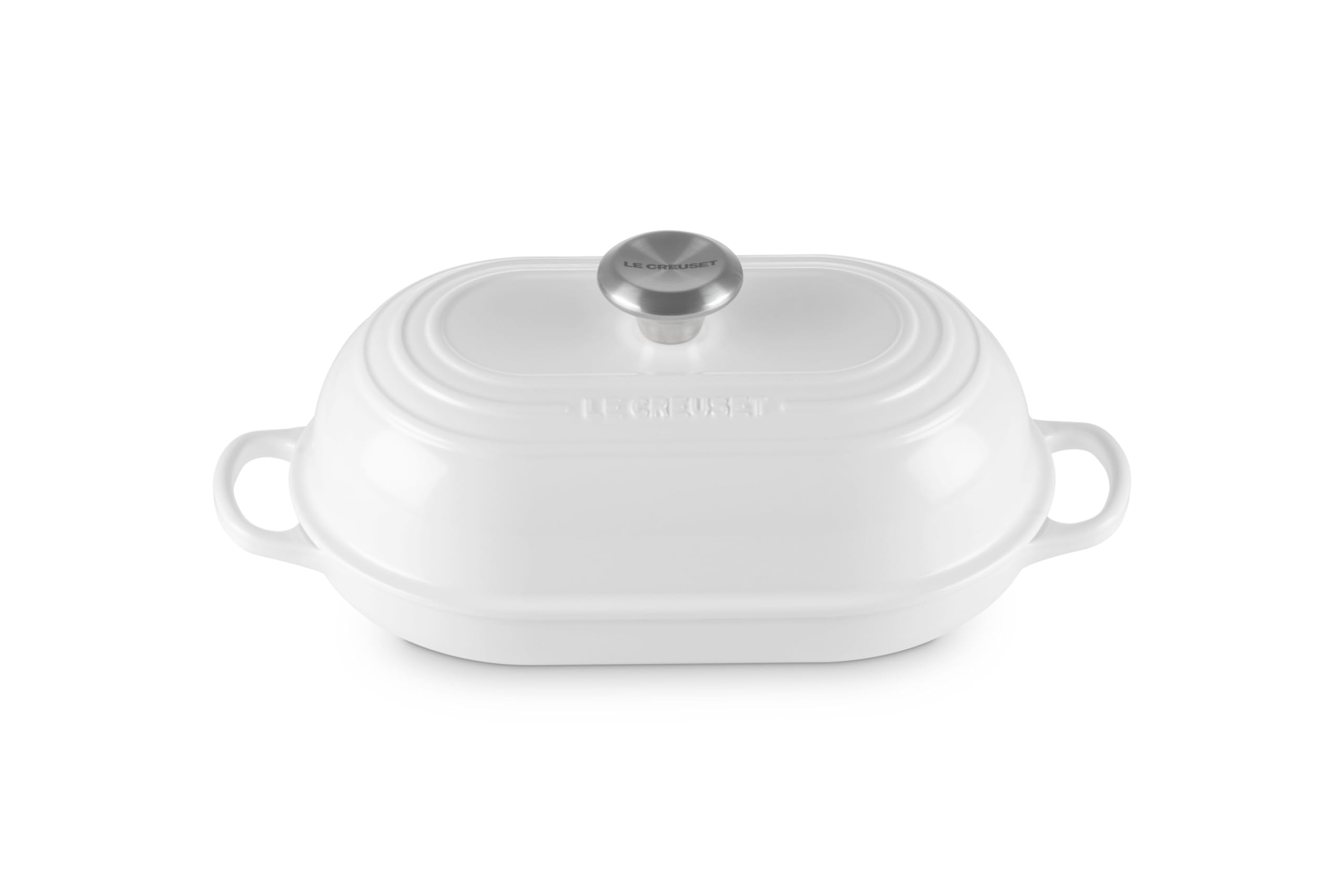 Le Creuset Enameled Cast Iron Signature Oval Bread Oven, 11.5 inch, White
