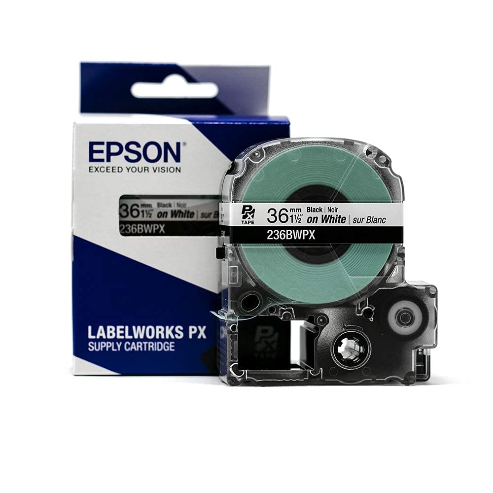Epson LABELWORKS 236BWPX PET (Polyester) Tape