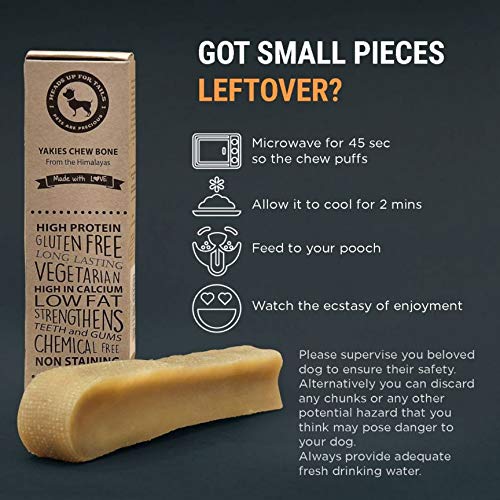 Heads Up For Tails Yak Chew Bone for Dogs (Large) - Pack of 3 | Pet