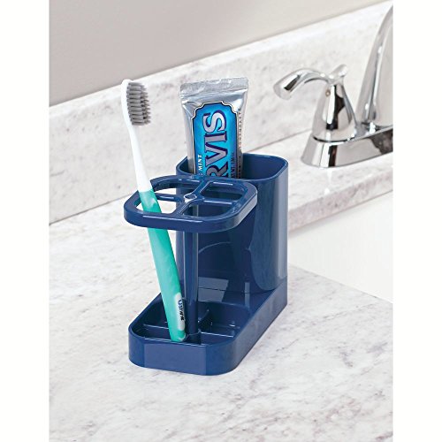 iDesign InterDesign Bathroom Toothbrush and Toothpaste Stand/Holder and