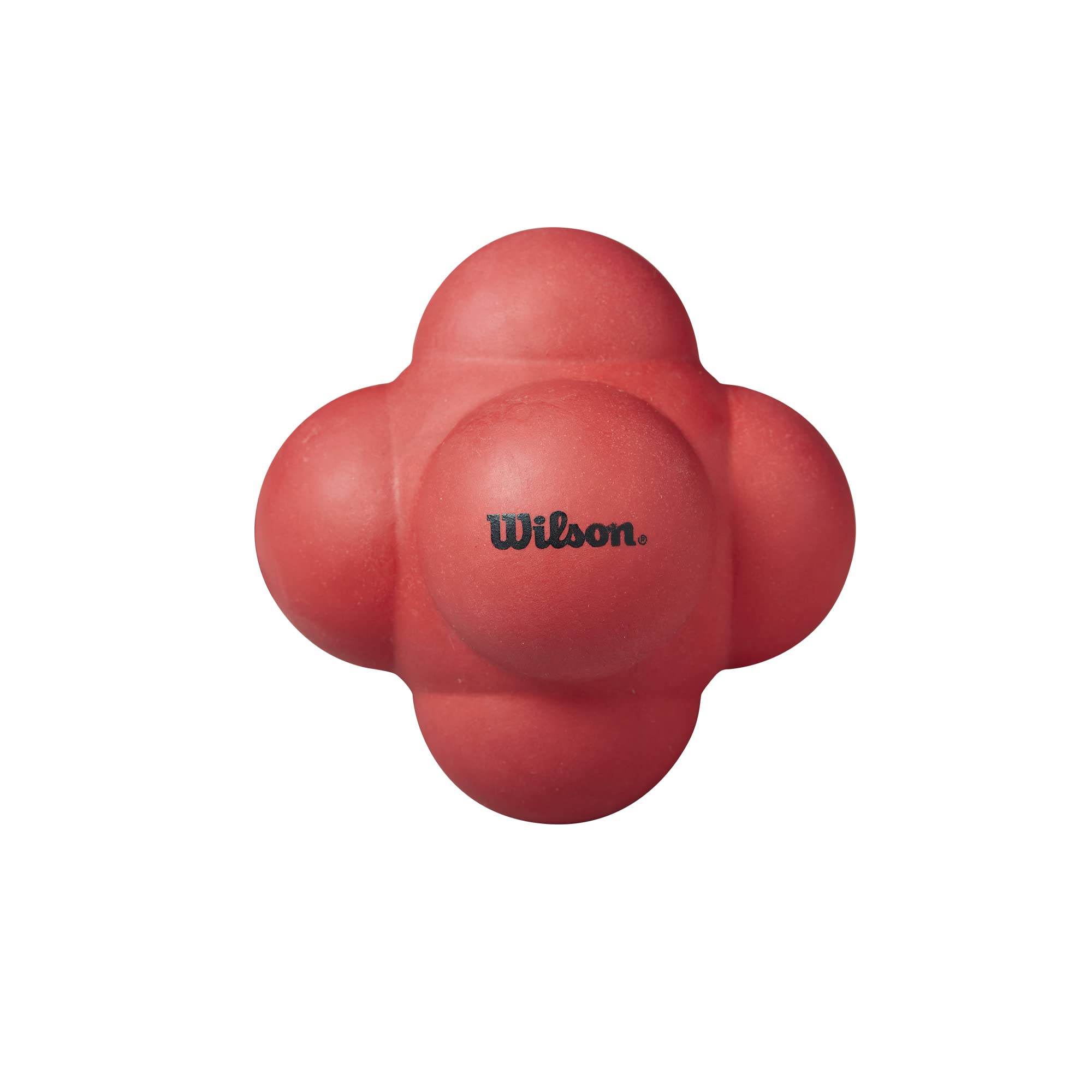Wilson Large Reaction Ball, Unpredictable Bounce, Practice Enhanced Response Time, Ideal for Pre-Match Preparation, Colour: Red