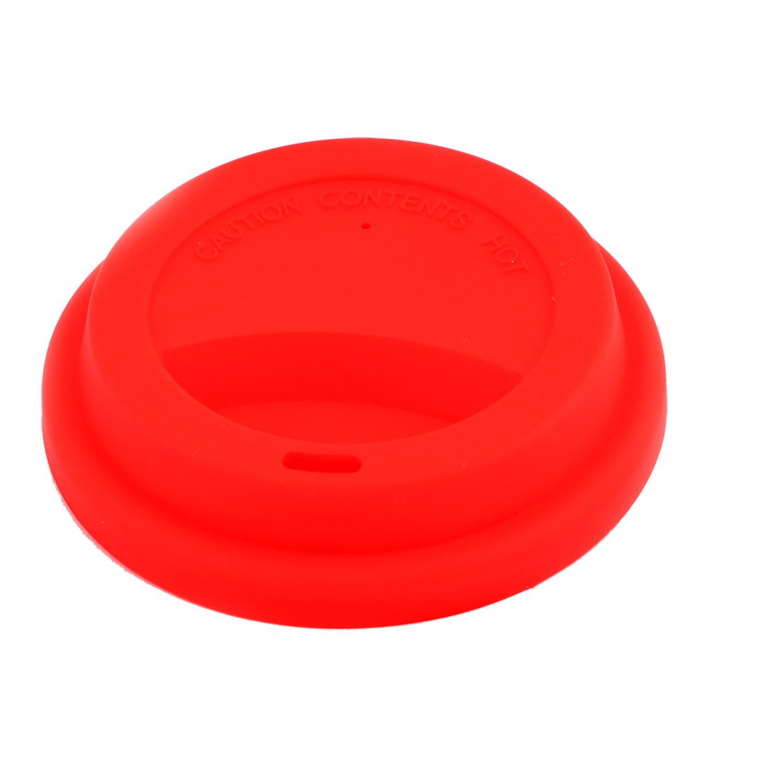 Sourcingmap Silicone Family Round Shaped Resuable Sealed Mug Lid Tea Coffee Cup Cover Red